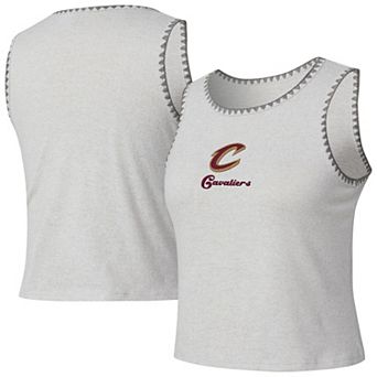 Women's Concepts Sport Gray Cleveland Cavaliers Neptune Hacci Knit Tank Top