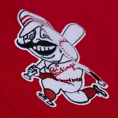 Men's Mitchell & Ness Red Cincinnati Reds Wild Pitch Ringer T-Shirt