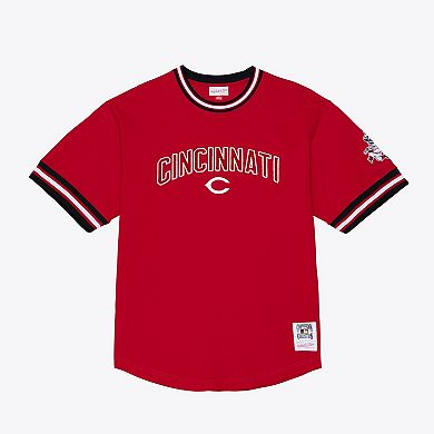 Men's Mitchell & Ness Red Cincinnati Reds Wild Pitch Ringer T-Shirt