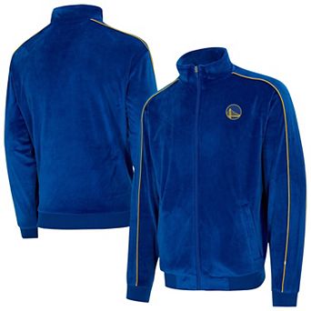 Unisex Concepts Sport Royal Golden State Warriors Archives Velour Full-Zip Jacket