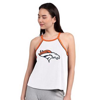Women's G-III 4Her by Carl Banks White Denver Broncos Redemption Win Slub Tank Top