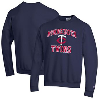 Men's Champion Navy Minnesota Twins Heart & Soul Powerblend Sweatshirt