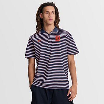 Men's Nike Navy/White Detroit Tigers Striped Victory Dri-FIT Polo