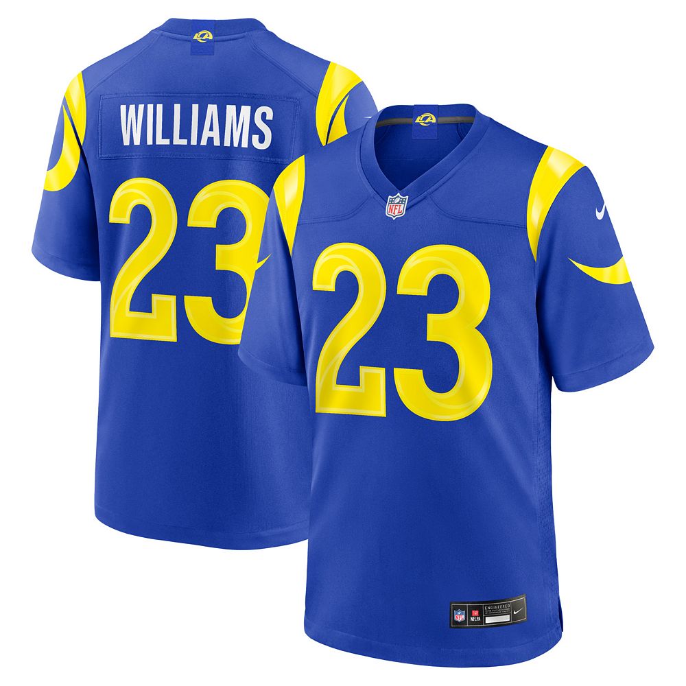 Men's Nike Kyren Williams Royal Los Angeles Rams Team Game Player Jersey