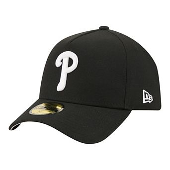 Men's New Era Black Philadelphia Phillies A-Frame 59FORTY Fitted Hat