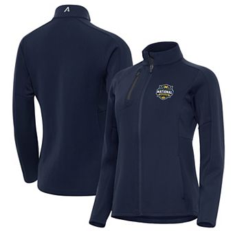 Women's Antigua Navy Michigan Wolverines 2026 NCAA Men's Basketball National Champions Generation Full-Zip Jacket