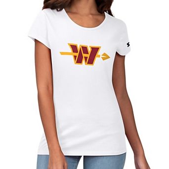 Women's Starter White Washington Commanders Endzone T-Shirt
