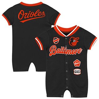 Infant Outerstuff Black Baltimore Orioles Pinch Coverall