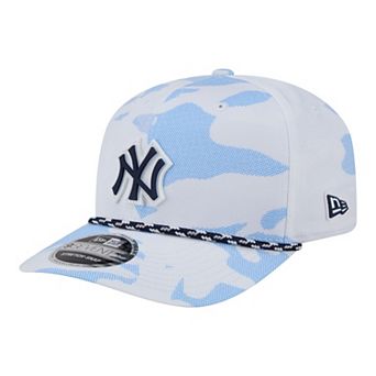 Men's New Era White New York Yankees Camo Rope 9SEVENTY Adjustable Hat