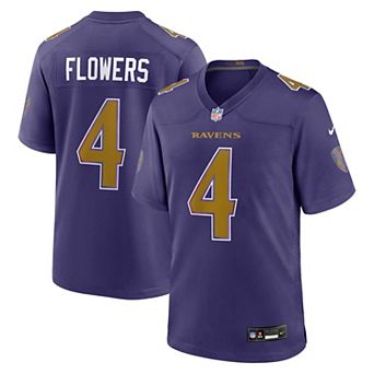 Men's Nike Zay Flowers Purple Baltimore Ravens Alternate Game Jersey