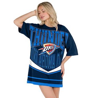 Women's Concepts Sport Navy Oklahoma City Thunder Mosaic Knit Nightdress