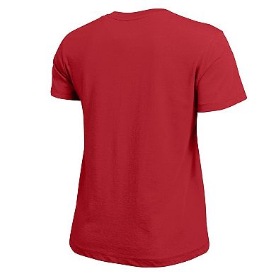 Women's Champion Red Washington Capitals Wordmark Lockup T-Shirt