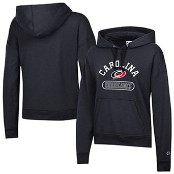 Women's Champion Black Carolina Hurricanes Arched Pill Box Hoodie