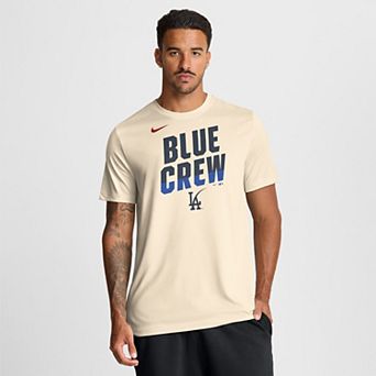 Men's Nike Cream Los Angeles Dodgers 2026 City Connect Team Phrase Script Dri-FIT T-Shirt