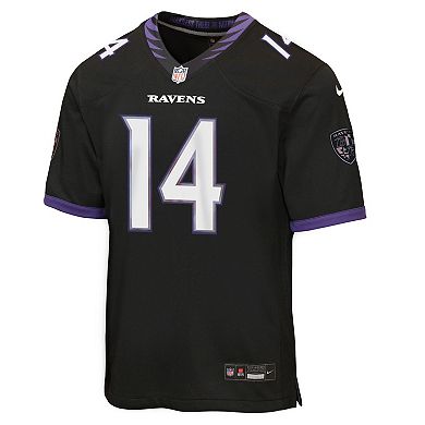 Youth Nike Kyle Hamilton Black Baltimore Ravens Alternate Game Jersey