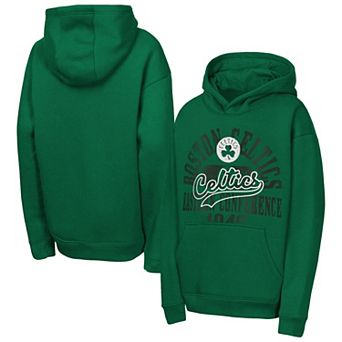 Youth Outerstuff Kelly Green Boston Celtics Sweep Hoodie