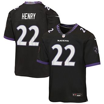 Youth Nike Derrick Henry Black Baltimore Ravens Alternate Game Jersey