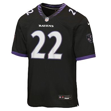 Youth Nike Derrick Henry Black Baltimore Ravens Alternate Game Jersey