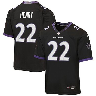 Youth Nike Derrick Henry Black Baltimore Ravens Alternate Game Jersey