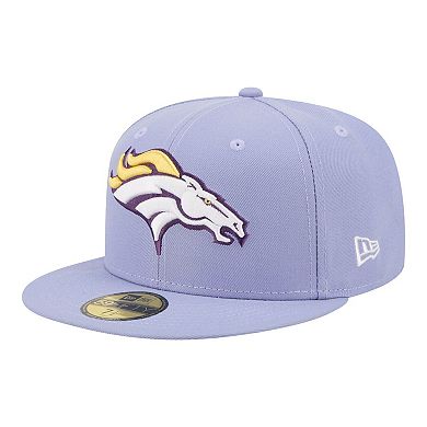 Men's New Era Light Purple Denver Broncos Lavender Bloom 59FIFTY Fitted Hat