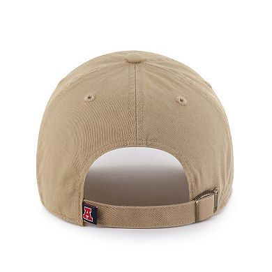 Men's '47 Khaki Arizona Wildcats Vault Clean Up Adjustable Hat