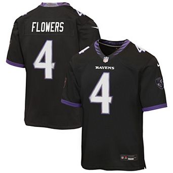 Youth Nike Zay Flowers Black Baltimore Ravens Alternate Game Jersey