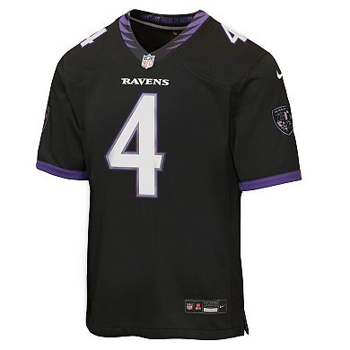 Youth Nike Zay Flowers Black Baltimore Ravens Alternate Game Jersey
