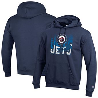 Men's Champion Navy Winnipeg Jets Powerblend Hoodie