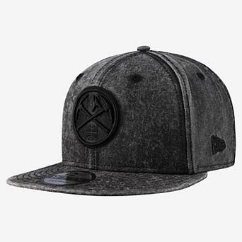Men's New Era Black Denver Nuggets Washed Tonal 9FIFTY Snapback Hat