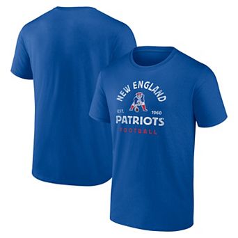 Men's Logo Athletic Royal New England Patriots Vintage Arch T-Shirt