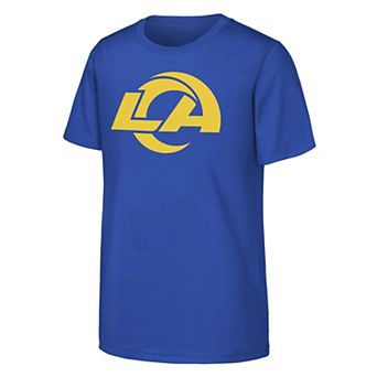 Youth Outerstuff Royal Los Angeles Rams Primary Logo Short Sleeve T-Shirt