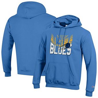 Men's Champion Blue St. Louis Blues Powerblend Hoodie
