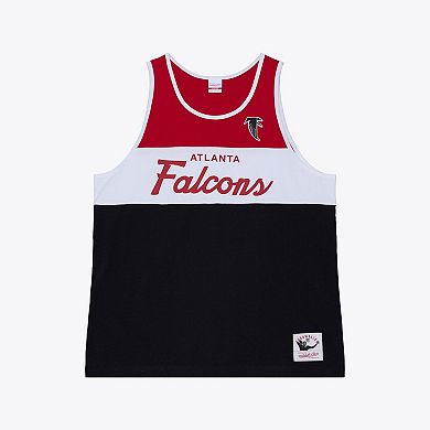 Men's Mitchell & Ness Black/Red Atlanta Falcons Head Coach Tank Top