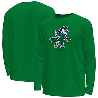 Men's Under Armour Kelly Green Notre Dame Fighting Irish Golf Leprechaun Tech Stretch Long Sleeve T-Shirt