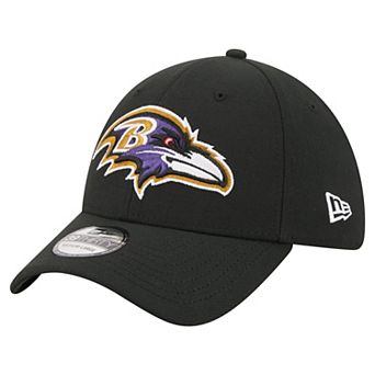 Men's New Era Black Baltimore Ravens Core Team 39THIRTY Flex Hat