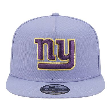 Men's New Era Lavender New York Giants Bloom A-Frame 9FIFTY Snapback Hat