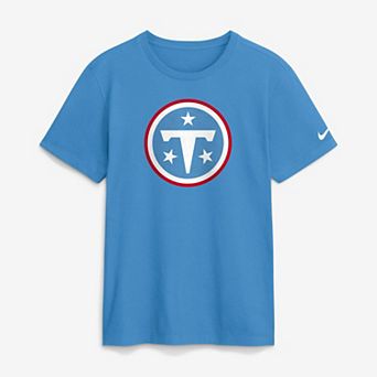 Men's Nike Light Blue Tennessee Titans Essential Logo T-Shirt
