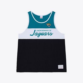 Men's Mitchell & Ness Black/Teal Jacksonville Jaguars Head Coach Tank Top