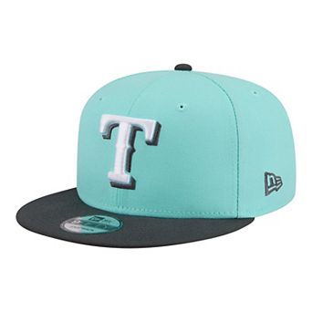 Men's New Era Turquoise/Charcoal Texas Rangers Two-Tone Color Pack 9FIFTY Snapback Hat