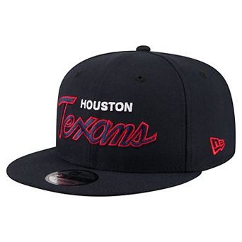 Men's New Era Navy Houston Texans Core Team Script 9FIFTY Snapback Hat