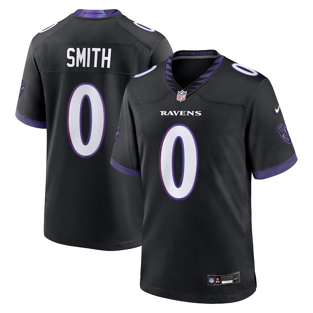 Men's Nike Roquan Smith Black Baltimore Ravens Alternate Game Jersey