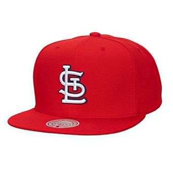 Unisex Mitchell & Ness Red St. Louis Cardinals Side Logo Snapback Hat