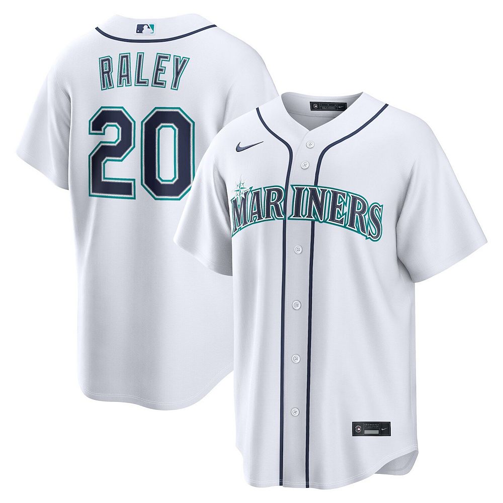 Men's Nike Luke Raley White Seattle Mariners Home Replica Jersey