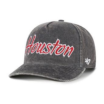 Men's '47 Gray Houston Cougars Reclaim Snow Wash Corduroy Hitch Adjustable Hat