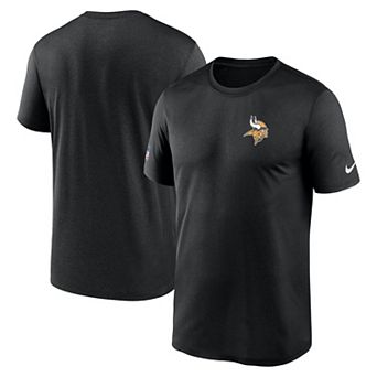 Men's Nike Black Minnesota Vikings Sideline Legend Small Logo Dri-FIT T-Shirt