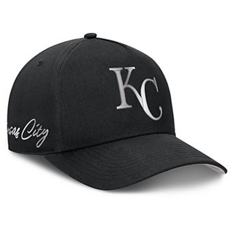Men's Nike Black Kansas City Royals Rise Dri-FIT A-Frame Adjustable Hat