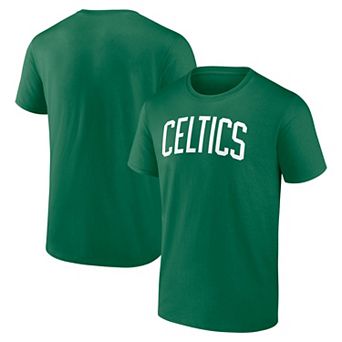 Men's Logo Athletic Kelly Green Boston Celtics Wordmark T-Shirt