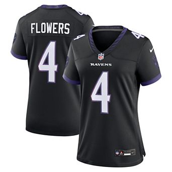 Women's Nike Zay Flowers Black Baltimore Ravens Alternate Game Jersey