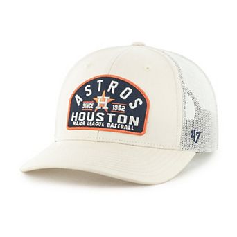 Men's '47 Cream Houston Astros Leland Adjustable Trucker Hat
