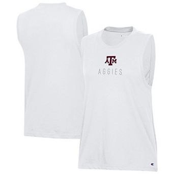 Women's Champion White Texas A&M Aggies Lifestyle Tank Top